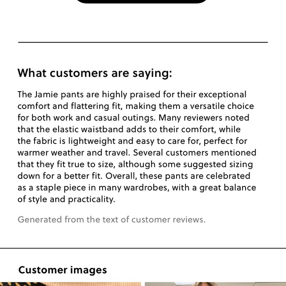 J Crew Jamie Pant sz 16 navy blue elastic waist - Picture 9 of 11